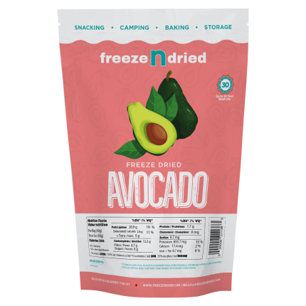 Enjoy the rich, creamy taste of Freeze Dried Avocado. A nutritious, crunchy snack packed with healthy fats and a long shelf life.