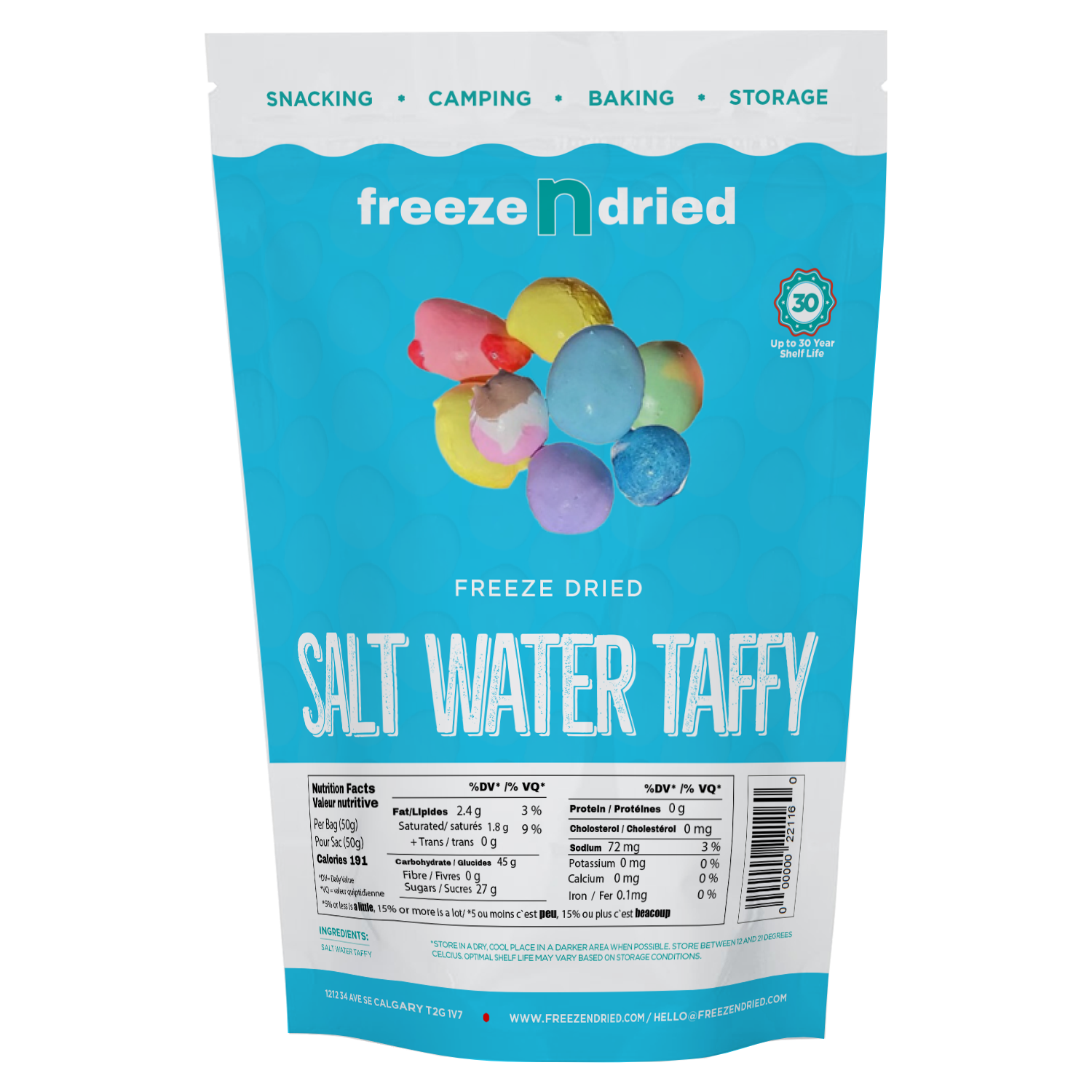 Freeze Dried Salt Water Taffy