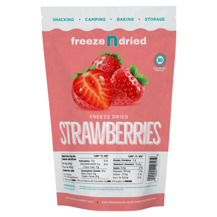Crispy Freeze Dried Strawberries – Bursting with natural sweetness and perfect for snacking.