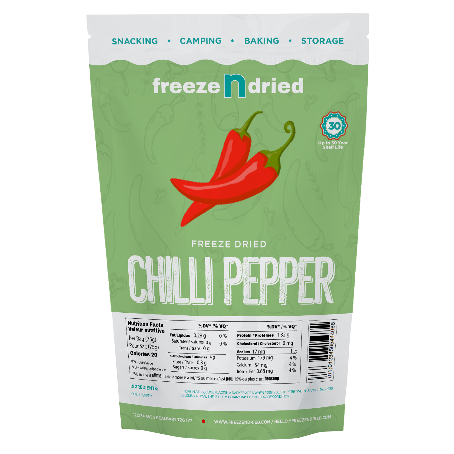 Freeze Dried Chilli Pepper